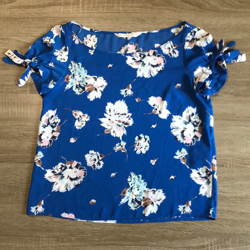 Zara Floral Cropped Shirt